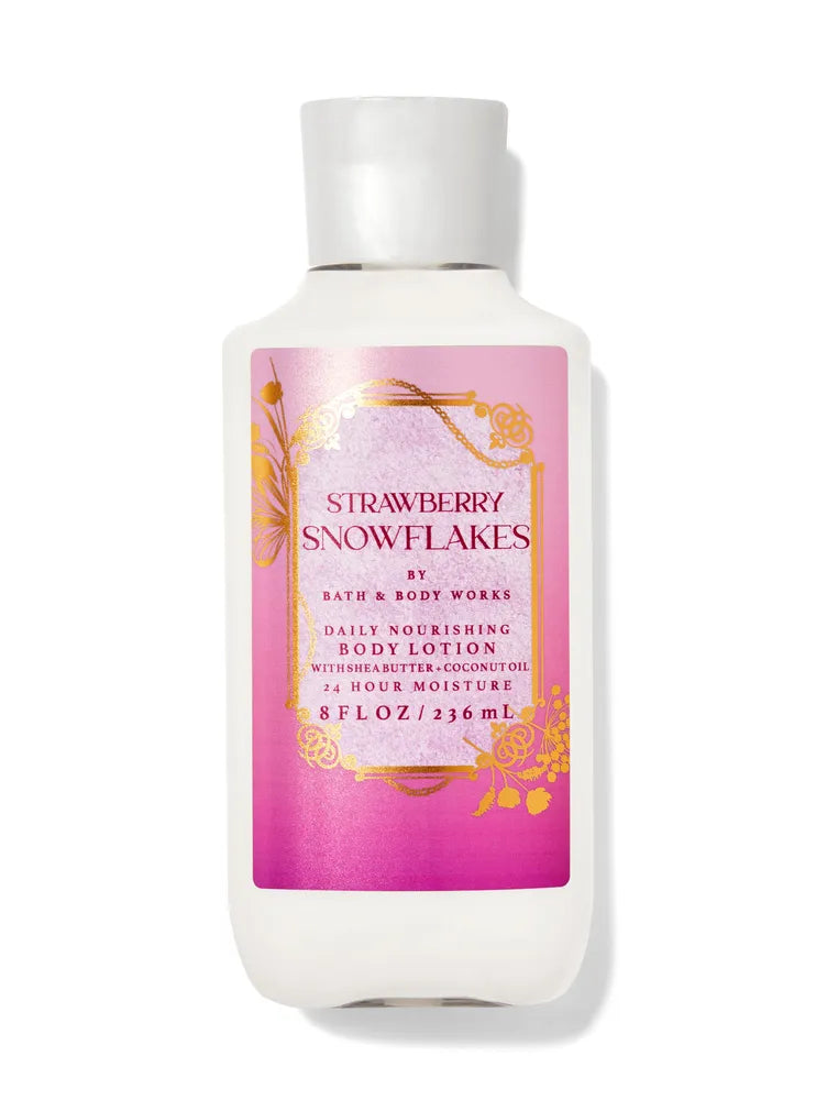 Bath and Body Works Strawberry Snowflakes Body Lotion