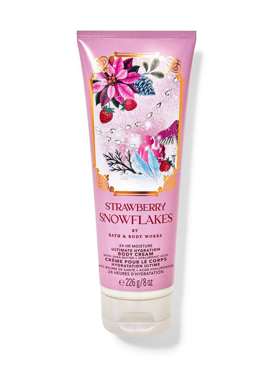 Bath and Body Works Strawberry Snowflakes Body Cream