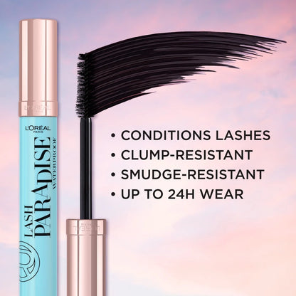 L'Oreal Lash Paradise Waterproof Black Mascara